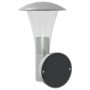 Aplique de exterior de acero inoxidable plateado