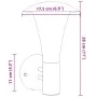 Auftrag für eine silberne Edelstahl-Außenanwendung. von , Außenbeleuchtung - Ref: Foro24-4006236, Preis: 26,73 €, Rabatt: %
