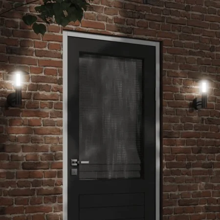 Außenlampen, 2 Stück, Edelstahl, Schwarz. von , Außenbeleuchtung - Ref: Foro24-4006241, Preis: 46,38 €, Rabatt: %