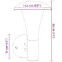 Außenlampen, 2 Stück, Edelstahl, Schwarz. von , Außenbeleuchtung - Ref: Foro24-4006241, Preis: 46,38 €, Rabatt: %