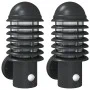 Außenleuchten mit Sensor, 2 Stück, Edelstahl schwarz. von , Außenbeleuchtung - Ref: Foro24-4006255, Preis: 75,49 €, Rabatt: %