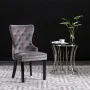 Sillas de comedor 6 unidades terciopelo gris de vidaXL, Sillas de comedor - Ref: Foro24-3055874, Precio: 890,80 €, Descuento: %