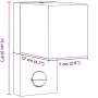 Außenleuchte mit Bewegungssensor, aus schwarzem Druckguss-Aluminium. von , Außenbeleuchtung - Ref: Foro24-4006312, Preis: 26,...