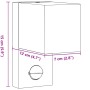 Außenleuchte mit Bewegungssensor, aus schwarzem Druckguss-Aluminium. von , Außenbeleuchtung - Ref: Foro24-4006312, Preis: 25,...