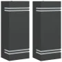 Apliques de exterior 2 unidades acero inoxidable negro de , Iluminación de exterior - Ref: Foro24-4006325, Precio: 40,89 €, D...