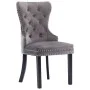 Sillas de comedor 6 unidades terciopelo gris de vidaXL, Sillas de comedor - Ref: Foro24-3055874, Precio: 890,80 €, Descuento: %