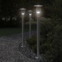 Lámparas de suelo de exterior 3 uds acero inoxidable 100 cm de , Iluminación de exterior - Ref: Foro24-4006352, Precio: 119,46 €