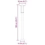 Außen-Stehlampen, 3 Stück, Edelstahl, 100 cm. von , Außenbeleuchtung - Ref: Foro24-4006352, Preis: 116,26 €, Rabatt: %