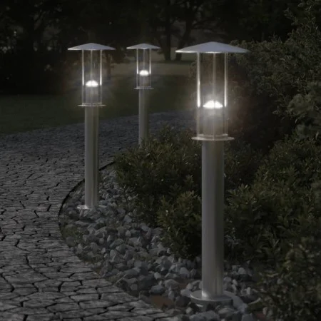Außen-Stehlampen, 3 Stück, Edelstahl, 60 cm von , Außenbeleuchtung - Ref: Foro24-4006350, Preis: 91,50 €, Rabatt: %