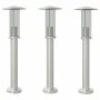 Außen-Stehlampen, 3 Stück, Edelstahl, 60 cm von , Außenbeleuchtung - Ref: Foro24-4006350, Preis: 91,50 €, Rabatt: %