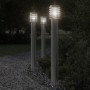 Bodenlampe für den Außenbereich aus silbernem Edelstahl, 110 cm von , Außenbeleuchtung - Ref: Foro24-4006359, Preis: 55,87 €,...