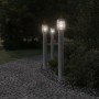 Bodenlampe für den Außenbereich aus silbernem Edelstahl, 110 cm von , Außenbeleuchtung - Ref: Foro24-4006359, Preis: 55,87 €,...