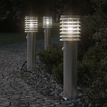 Außen-Stehlampen mit Bewegungssensor aus Edelstahl, 60 cm. von , Außenbeleuchtung - Ref: Foro24-4006365, Preis: 45,34 €, Raba...