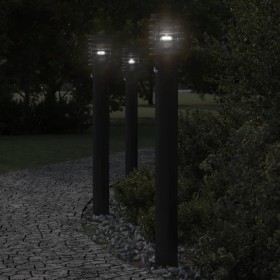 Outdoor floor lamp with black steel sensor 110 cm by , Outdoor lighting - Ref: Foro24-4006371, Price: 59,18 €, Discount: %