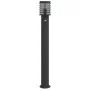 Außen-Stehlampe mit Bewegungssensor, schwarzem Stahl, 110 cm. von , Außenbeleuchtung - Ref: Foro24-4006371, Preis: 57,87 €, R...