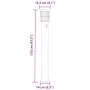 Außen-Stehlampe mit Bewegungssensor, schwarzem Stahl, 110 cm. von , Außenbeleuchtung - Ref: Foro24-4006371, Preis: 57,87 €, R...