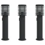 Außen-Stehlampen mit Stecker, 3 Stück, Schwarz, 60 cm, aus Stahl. von , Außenbeleuchtung - Ref: Foro24-4006378, Preis: 148,24...
