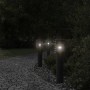 Outdoor floor lamps with plug 3 pcs black steel 60 cm by , Outdoor lighting - Ref: Foro24-4006378, Price: 151,43 €, Discount: %