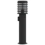 Außen-Stehlampen mit Stecker, 3 Stück, Schwarz, 60 cm, aus Stahl. von , Außenbeleuchtung - Ref: Foro24-4006378, Preis: 148,24...