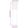 Outdoor floor lamps with plug 3 pcs black steel 60 cm by , Outdoor lighting - Ref: Foro24-4006378, Price: 151,43 €, Discount: %