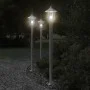 Außen-Stehlampen, 3 Stück, Edelstahl, 120 cm von , Außenbeleuchtung - Ref: Foro24-4006384, Preis: 127,18 €, Rabatt: %