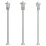 Außen-Stehlampen, 3 Stück, Edelstahl, 120 cm von , Außenbeleuchtung - Ref: Foro24-4006384, Preis: 127,18 €, Rabatt: %