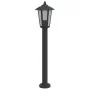 Außen-Stehlampen, 3 Stück, Edelstahl, schwarz, 80 cm. von , Außenbeleuchtung - Ref: Foro24-4006386, Preis: 120,19 €, Rabatt: %