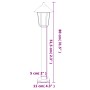 Außen-Stehlampen, 3 Stück, Edelstahl, schwarz, 80 cm. von , Außenbeleuchtung - Ref: Foro24-4006386, Preis: 127,69 €, Rabatt: %