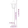 Outdoor floor lamps 3 pcs stainless steel black 80cm by , Outdoor lighting - Ref: Foro24-4006386, Price: 120,19 €, Discount: %