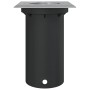 Foco de suelo de exterior cuadrado aluminio negro 10,5x10,5 cm