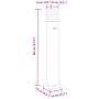 Außen-Stehlampen mit Sensor, 3 Stück, Schwarz, aus Aluminium, 80 cm. von , Außenbeleuchtung - Ref: Foro24-4006402, Preis: 144...