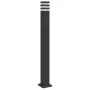 Lámpara de suelo de exterior con enchufe aluminio negro 110 cm de , Iluminación de exterior - Ref: Foro24-4006409, Precio: 70...