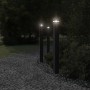 Lámpara de suelo de exterior con enchufe aluminio negro 110 cm de , Iluminación de exterior - Ref: Foro24-4006409, Precio: 72...