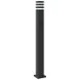 Lámpara de suelo de exterior con enchufe aluminio negro 110 cm de , Iluminación de exterior - Ref: Foro24-4006409, Precio: 70...