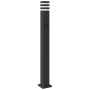 Lámpara de suelo de exterior con enchufe aluminio negro 110 cm de , Iluminación de exterior - Ref: Foro24-4006409, Precio: 72...