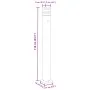 Lámpara de suelo de exterior con enchufe aluminio negro 110 cm de , Iluminación de exterior - Ref: Foro24-4006409, Precio: 70...