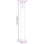 Lámpara de suelo de exterior con enchufe aluminio negro 110 cm de , Iluminación de exterior - Ref: Foro24-4006409, Precio: 72...