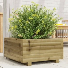 Pine wood planter box impregnated 50x50x26.5 cm by , Pots and planters - Ref: Foro24-847297, Price: 72,04 €, Discount: %