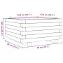 Pine wood planter box impregnated 50x50x26.5 cm by , Pots and planters - Ref: Foro24-847297, Price: 72,04 €, Discount: %