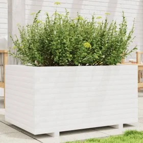 Massive Blumenkasten aus weißer Kiefer 90x60x49,5 cm von , Töpfe und Pflanzgefäße - Ref: Foro24-847384, Preis: 159,65 €, Raba...