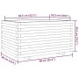 Jardinera madera maciza de pino blanco 90x60x49,5 cm de , Maceteros y jardineras - Ref: Foro24-847384, Precio: 159,62 €, Desc...