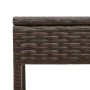 Lounger with cushion and brown synthetic rattan side table by , Loungers - Ref: Foro24-4002729, Price: 171,37 €, Discount: %
