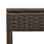 Lounger with cushion and brown synthetic rattan side table by , Loungers - Ref: Foro24-4002729, Price: 168,19 €, Discount: %