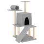 Kratzbaum für Katzen mit hellgrauen Sisalstangen 110,5 cm. von , Katzenmöbel - Ref: Foro24-172062, Preis: 35,25 €, Rabatt: %