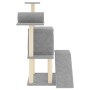 Cat scratcher with light gray sisal posts 110.5 cm by , Cat furniture - Ref: Foro24-172062, Price: 35,37 €, Discount: %