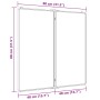 Folding magnetic whiteboard aluminum 80x80x1.7 cm by , Exhibition panels - Ref: Foro24-4005351, Price: 53,66 €, Discount: %