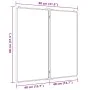 Pizarra magnética plegable aluminio 80x80x1,7 cm de , Paneles de exposición - Ref: Foro24-4005351, Precio: 48,69 €, Descuento: %