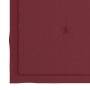 Sillas de jardín 2 uds madera de teca con cojines rojo tinto de , Sillas de jardín - Ref: Foro24-3062739, Precio: 309,09 €, D...