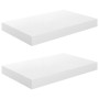 Schwebendes Wandregal 2 Stück MDF glänzend weiß 40x23x3,8 cm von vidaXL, Regale und Regale - Ref: Foro24-323743, Preis: 30,08...