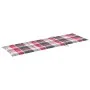 Lounger with checkered pattern cushion made of impregnated pine wood by , Loungers - Ref: Foro24-3065832, Price: 127,34 €, Di...